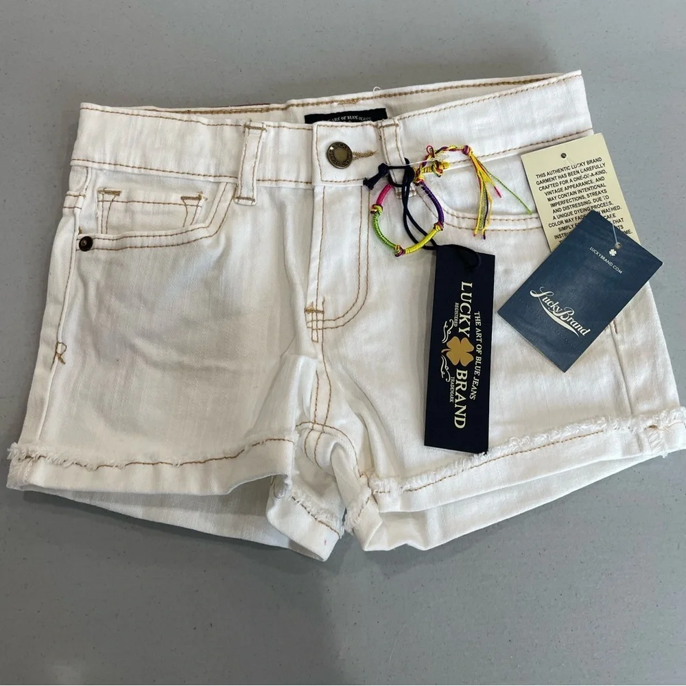 Lucky Brand new with tags size 6X cuffed Riley short summer jean NWT playtime